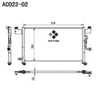 A/C condenser(AC022-02)