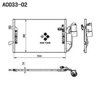 A/C condenser(AC033-02)