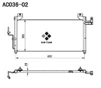 A/C condenser(AC036-02)