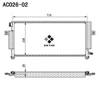 A/C condenser(AC026-02)