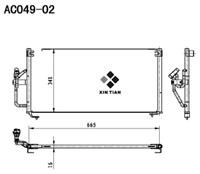 A/C condenser(AC049-02)