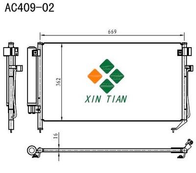 SUBARU A/C condenser(AC409-02)