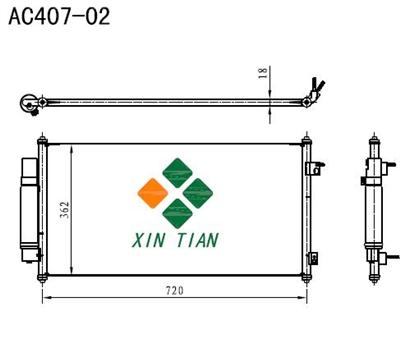 NISSAN A/C condenser(AC407-02)