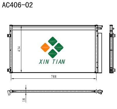 FORD A/C condenser(AC406-02)