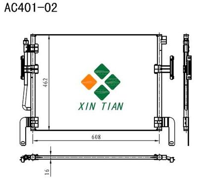 Renault Truck A/C condenser(AC401-02)