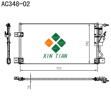 FORD A/C condenser(AC348-02)