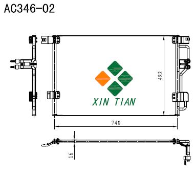 TOYOTA A/C condenser(AC346-02)