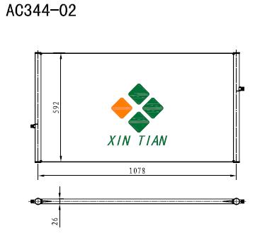 UNIVERSAL A/C condenser(AC344-02)