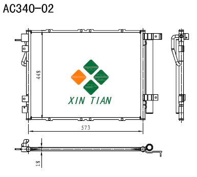 KIA A/C condenser(AC340-02)