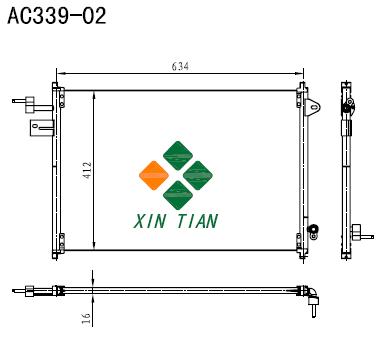 FORD BENZ A/C condenser(AC339-02)