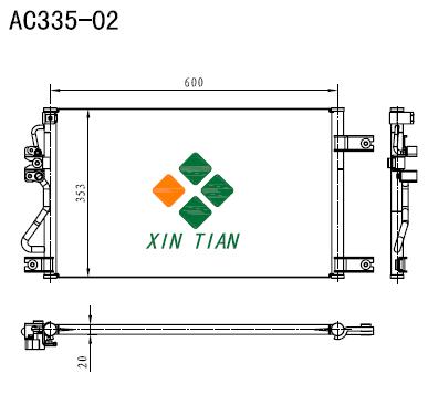 MITSUBISHI A/C condenser(AC335-02)