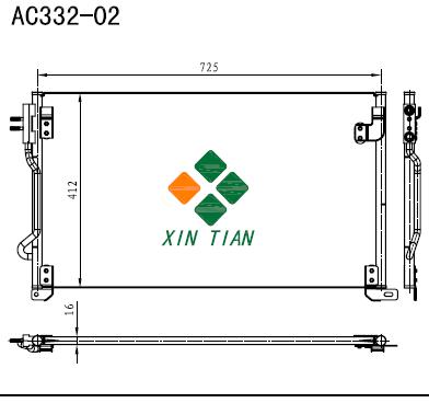 FORD A/C condenser(AC332-02)