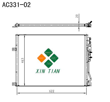 JEEP A/C condenser(AC331-02)