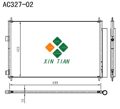 TOYOTA A/C condenser(AC327-02)