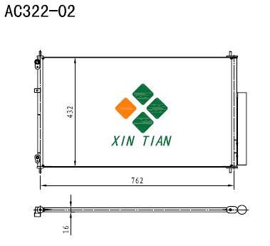 HONDA A/C condenser(AC322-02)