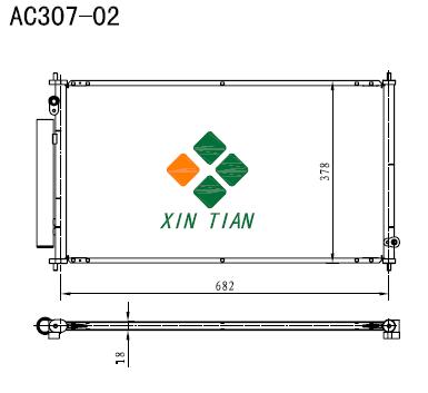 HONDA A/C condenser(AC307-02)