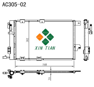 A/C condenser(AC305-02)