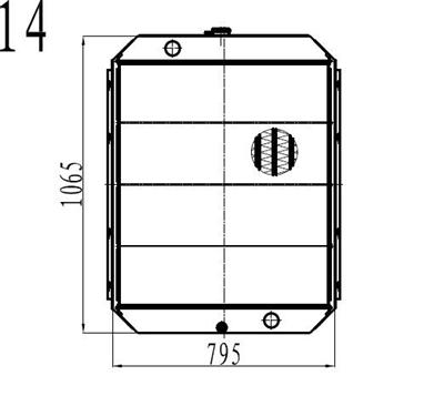 COPPER RADIATOR(DH220-5-6-000)