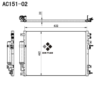 CHRYSLER A/C condenser(AC151-02)