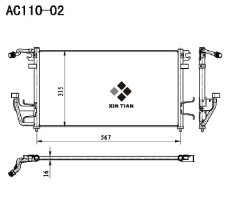 A/C condenser(AC110-02)