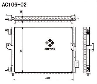 A/C condenser(AC106-02)
