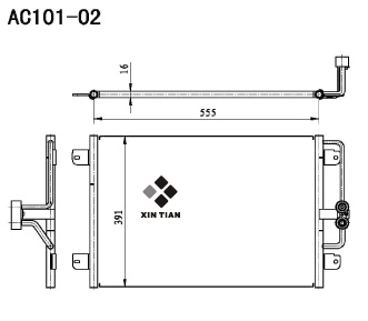 A/C condenser(AC101-02)