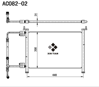A/C condenser(AC082-02)