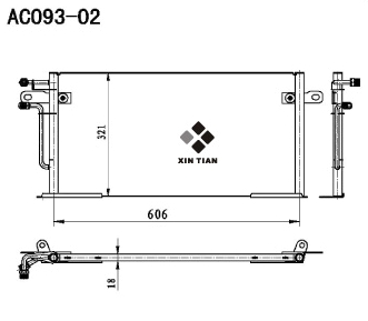A/C condenser(AC093-02)