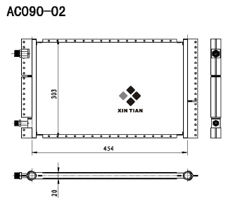 A/C condenser(AC090-02)
