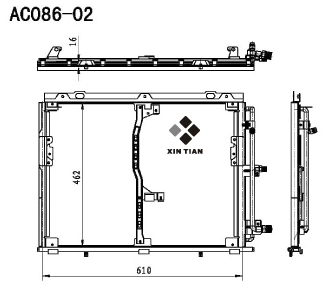 A/C condenser(AC086-02)