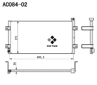 A/C condenser(AC084-02)