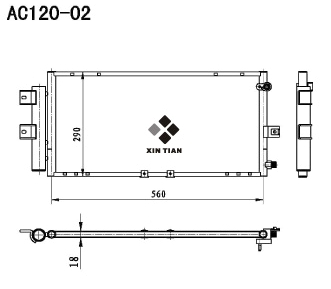 A/C condenser(AC120-02)