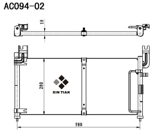 A/C condenser(AC094-02)