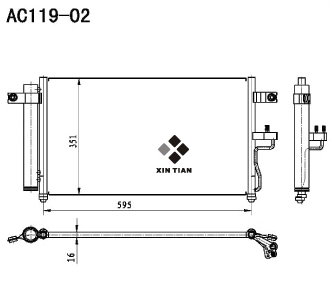 A/C condenser(AC119-02)