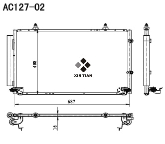 A/C condenser(AC127-02)