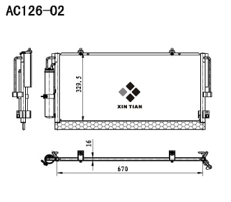 A/C condenser(AC126-02)