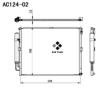 A/C condenser(AC124-02)