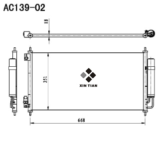 A/C condenser(AC139-02)