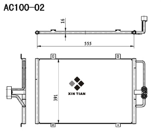 A/C condenser(AC100-02)