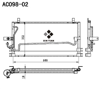 A/C condenser(AC098-02)