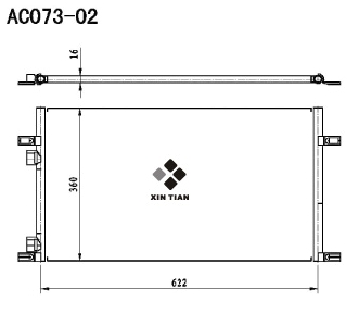 A/C condenser(AC073-02)