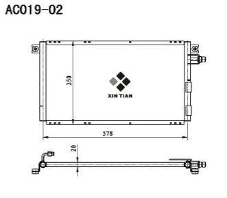 A/C condenser(AC019-02)