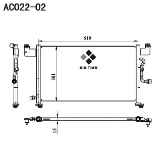 A/C condenser(AC022-02)