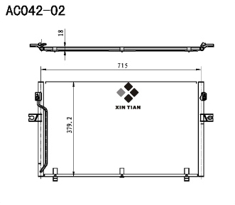 A/C condenser(AC042-02)