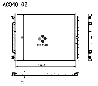 A/C condenser(AC040-02)