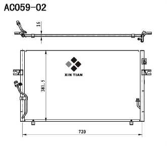 A/C condenser(AC059-02)