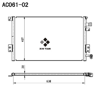 A/C condenser(AC061-02)