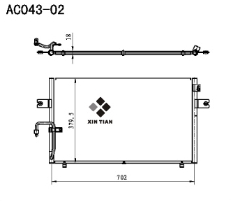 A/C condenser(AC043-02)