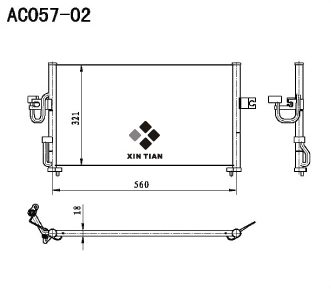 A/C condenser(AC057-02)