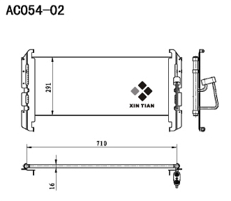 A/C condenser(AC054-02)